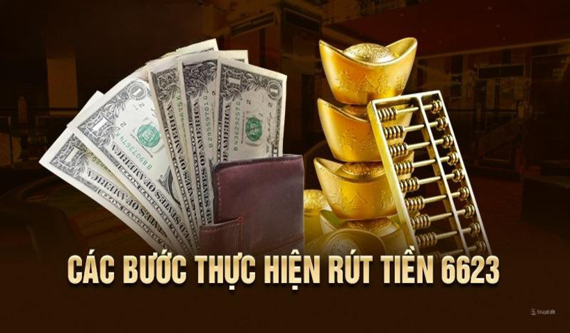 Các bước thao tác theo yêu cầu của hệ thống khi rút tiền 6623